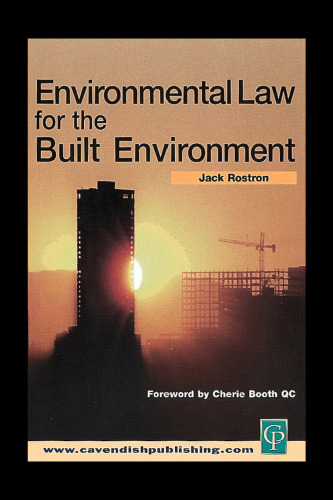 Environmental Law  Techiques for the Built Environment