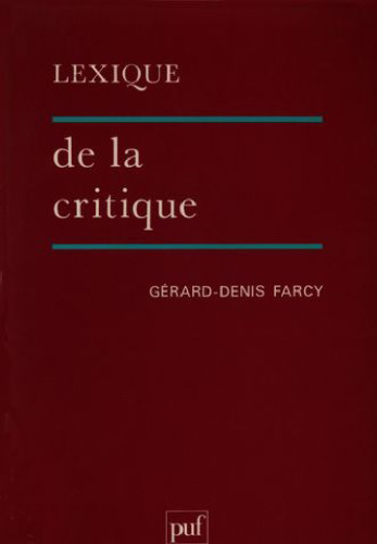 Lexique de la critique