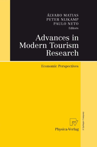 Advances in Modern Tourism Research: Economic Perspectives