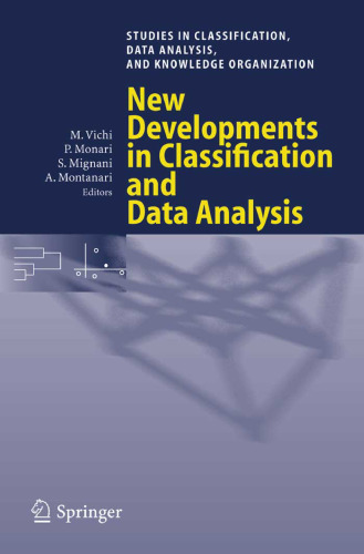 New Developments in Classification and Data Analysis: Proceedings of the Meeting of the Classification and Data Analysis Group (CLADAG) (Studies in Classification, Data Analysis, and Knowledge Organization)