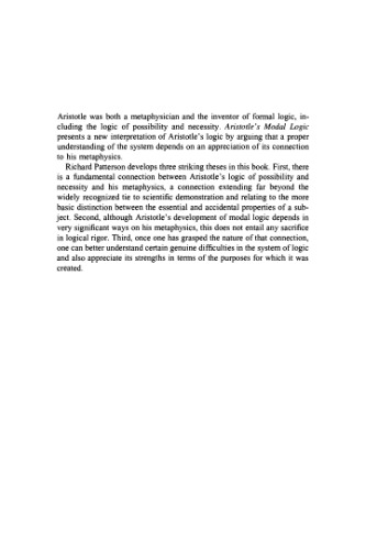 Aristotle's Modal Logic: Essence and Entailment in the Organon