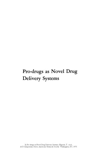 Pro-drugs as Novel Drug Delivery Systems