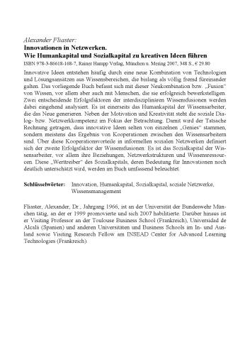 Innovationen in Netzwerken