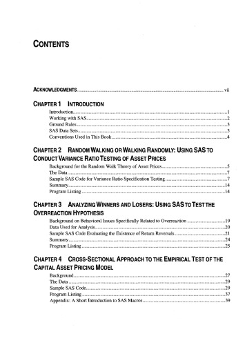 Using SAS in Financial Research