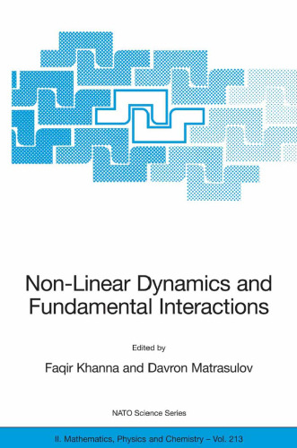 Non-Linear Dynamics and Fundamental Interactions (NATO Science Series II: Mathematics, Physics and Chemistry)