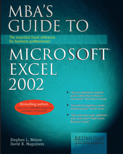 MBA's Guide to Microsoft Excel 2002