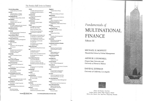 Fundamentals of Multinational Finance (3rd Edition)