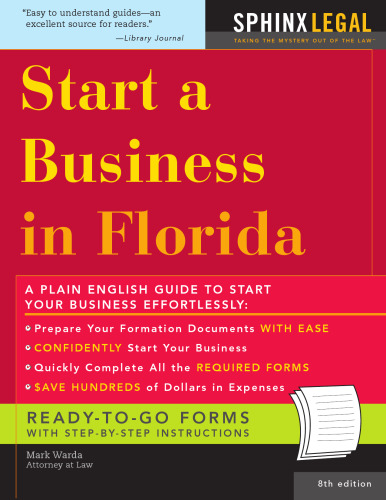 Start a Business in Florida, 8E