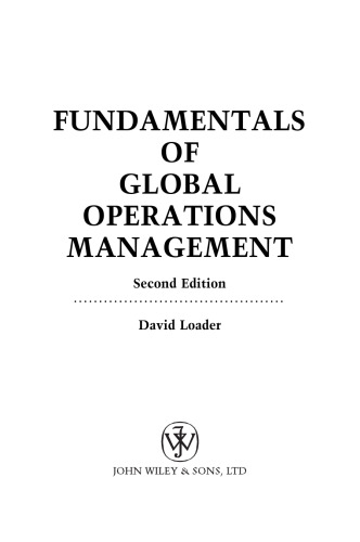 Fundamentals of Global Operations Management (Securities Institute)