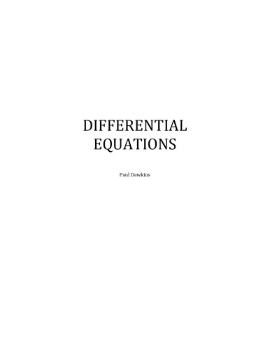 Differential Equations