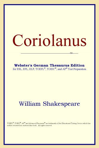 Coriolanus (Webster's German Thesaurus Edition)