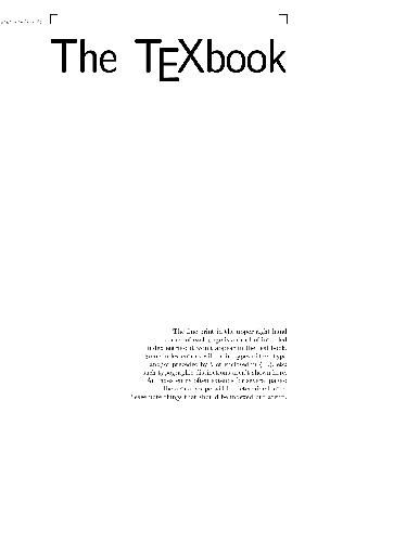 The TeXbook
