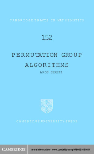Permutation Group Algorithms