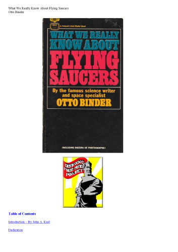 What we really know about flying saucers (A Fawcett gold medal book)