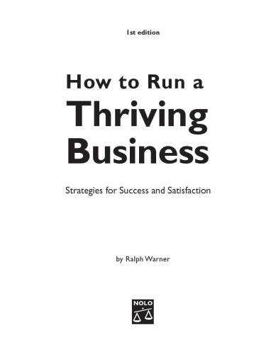 How to Run a Thriving Business: Strategies for Success and Satisfaction