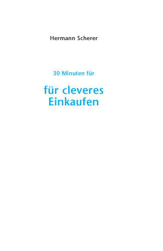 30 Minuten für cleveres Einkaufen