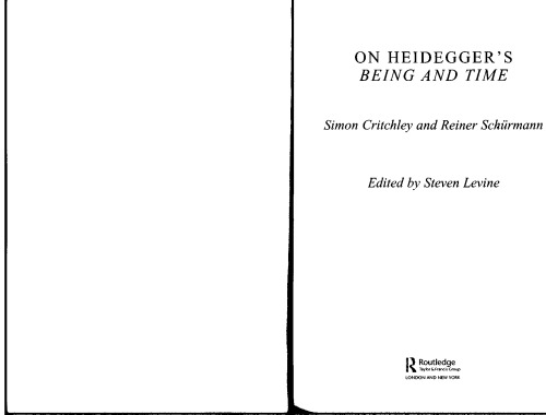 On Heidegger's Being and Time