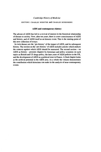 AIDS and Contemporary History