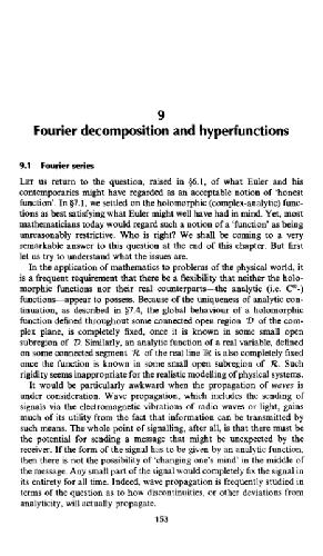 Road to reality: Hyperfunctions