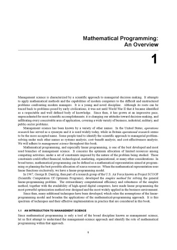Applied Mathematical Programming