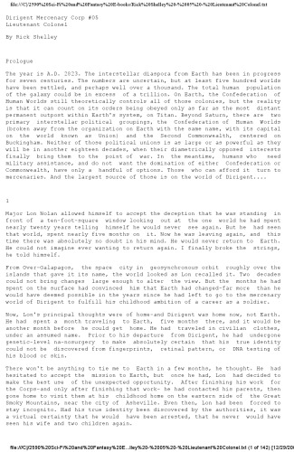 Lieutenant Colonel (Dirigent Mercenary Corps)