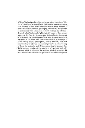 Locke, Literary Criticism, and Philosophy