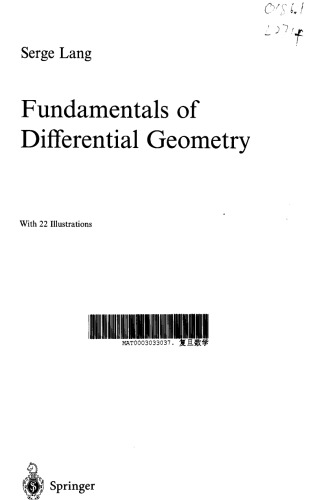 Fundamentals of Differential Geometry