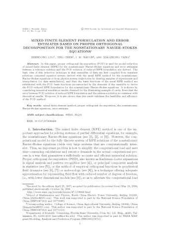 SIAM Journal on Numerical Analysis ~ Volume 47, Issue 1, 2008-2009 pp. 1-803