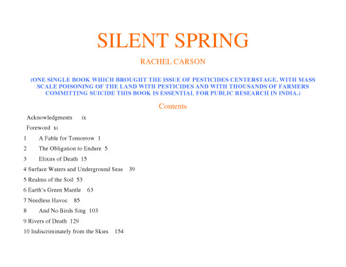 Silent Spring
