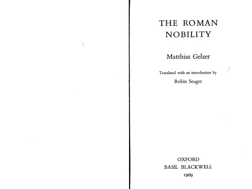 The Roman Nobility