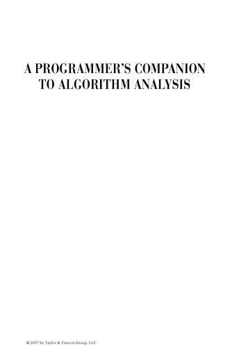 A Programmer's Companion to Algorithm Analysis