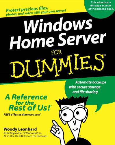 Windows Home Server for Dummies