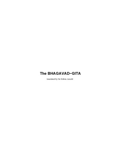 Bhagavadgita (Dover Thrift Editions)