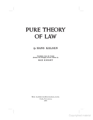Pure Theory of Law