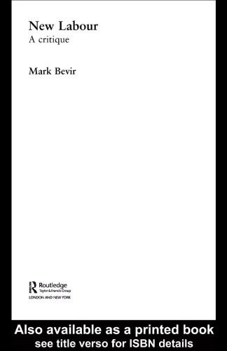 New Labour: A Critique