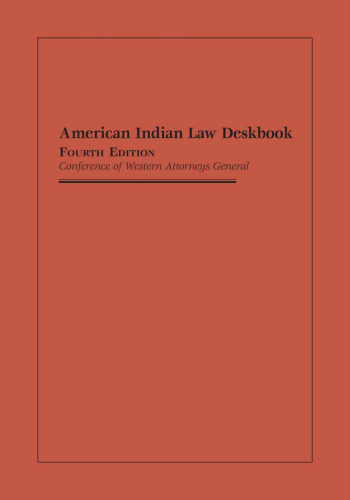 American Indian Law Deskbook: Conference of Western Attorneys General