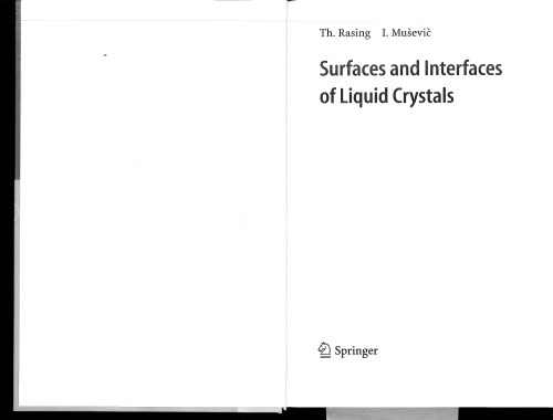 Surfaces and Interfaces of Liquid Crystals