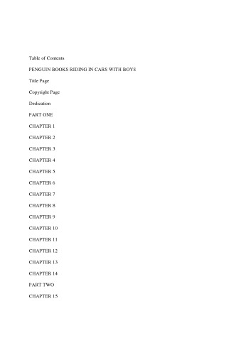 Riding in Cars with Boys - Confessions of a Bad Girl Who Makes Good