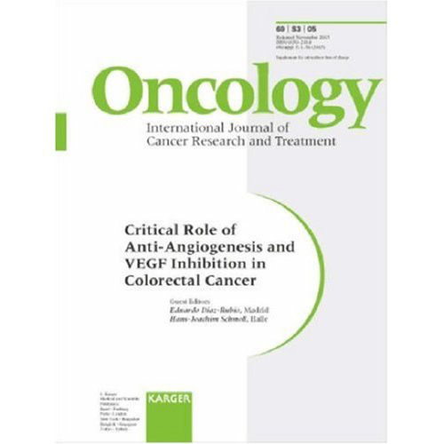 Critical Role of Anti-angiogenesis And Vegf Inhibition in Colorectal Cancer (Supplement Issue: Oncology 2005)