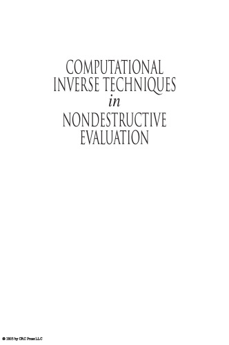 Computational inverse techniques in nondestructive evaluation