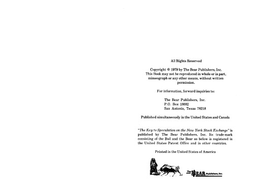 The Key to speculation on the New York Stock Exchange