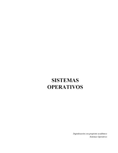 Sistemas Operativos 2ed  Spanish