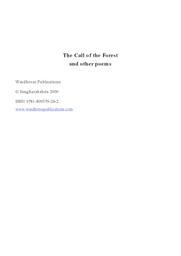 Call of the Forest and Other Poems