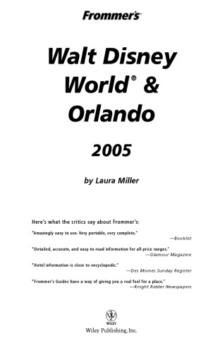 Frommer's Walt Disney World & Orlando 2005