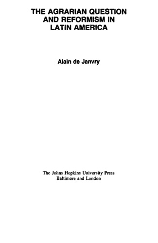 The Agrarian Question and Reformism in Latin America