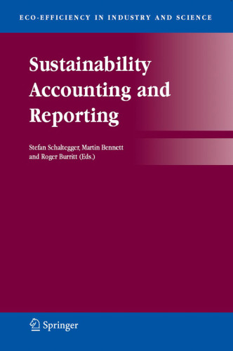 Sustainability Accounting and Reporting (Eco-Efficiency in Industry and Science)