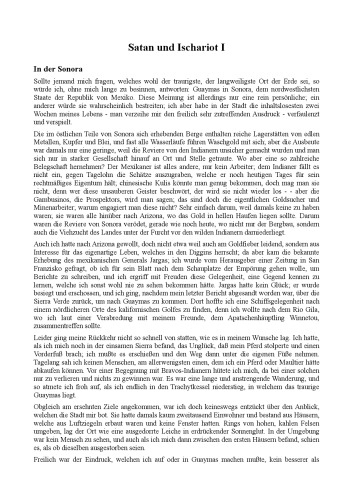 Die Felsenburg. Satan und Ischariot, Tl. 1