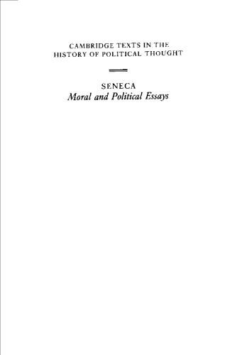 Seneca: Moral and Political Essays