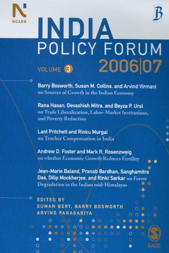 India Policy Forum 2006-07: Volume 3