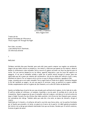 La Estrella Robada  Spanish